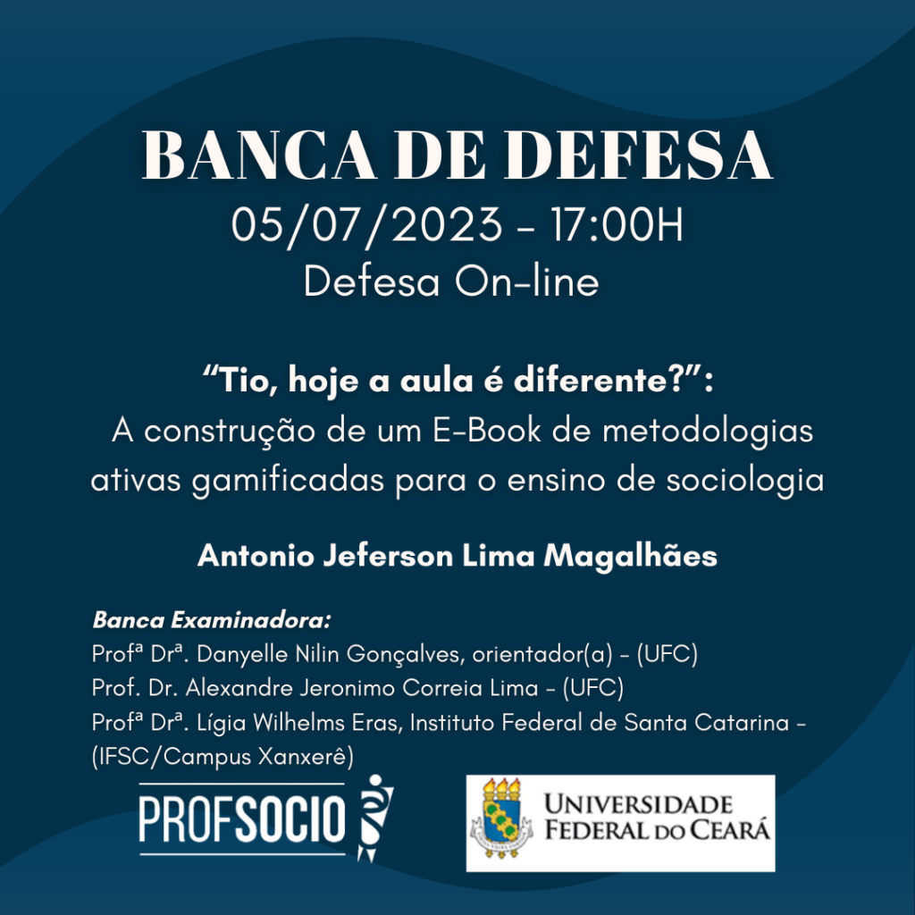 Banca de mestrado UFC sobre metodologias ativas gamificadas para o